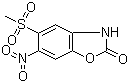5-Mesyl-6-nitrobenzoxazol-2(3H)-one molecular structure (CAS 31770-95-3)