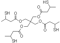 Pentaerythritol tetrakis(3-mercaptobutyrate) molecular structure (CAS 31775-89-0)