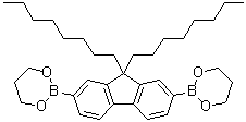 structure of CAS# 317802-08-7, 2,7-Bis(1,3,2-dioxaborinan-2-yl)-9,9-dioctyl-9H-fluorene;9,9-Dioctylfluorene-2,7-diboronic acid bis(1,3-propanediol) ester; 9,9'-Dioctylfluorene-2,7-bis(trimethyleneboronate)