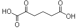 structure of CAS# 3184-35-8, 2-Ketoadipic acid;2-Oxohexanedioic acid; alpha-Ketoadipic acid; alpha-Oxoadipic acid