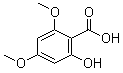 2-Hydroxy-4,6-dimethoxybenzoic acid molecular structure (CAS 3187-19-7)