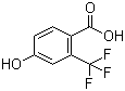 结构式 CAS# 320-32-1, 4-羟基-2-三氟甲基苯甲酸
