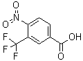 4-硝基-3-(三氟甲基)苯甲酸分子结构 (CAS 320-38-7)