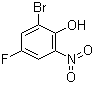 structure of CAS# 320-75-2, 2-Bromo-4-fluoro-6-nitrophenol;6-Bromo-4-fluoro-2-nitrophenol