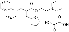 structure of CAS# 3200-06-4, Nafronyl oxalate;Naftidrofuryl oxalate; alpha-(1-Naphthylmethyl)-2-tetrahydrofuranpropionic acid diethylaminoethyl ester oxalate