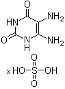 5,6-二氨基尿嘧啶硫酸盐分子结构 (CAS 32014-70-3)