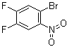 2-溴-4,5-二氟硝基苯分子结构 (CAS 321-17-5)