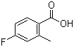 4-Fluoro-2-methylbenzoic acid molecular structure (CAS 321-21-1)