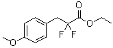 alpha,alpha-Difluoro-4-methoxybenzenepropanoic acid ethyl ester molecular structure (CAS 321856-71-7)