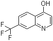 structure of CAS# 322-97-4, 7-(Trifluorophenyl)quinolin-4-ol;4-Hydroxy-7-(trifluoromethyl)quinoline