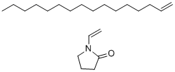 Hexadecyl povidone molecular structure (CAS 32440-50-9)
