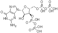 5'-二磷酰鸟苷 3'-二磷酸酯分子结构 (CAS 32452-17-8)