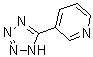 structure of CAS# 3250-74-6, 3-(1H-Tetrazol-5-yl)pyridine;5-(3-Pyridyl)-1H-tetrazole; 5-(3-Pyridyl)tetrazole; 5-(Pyridin-3-yl)tetrazole; 5-beta-Pyridyltetrazole; Lu 31-102