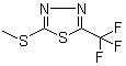structure of CAS# 32539-16-5, 2-(Methylthio)-5-(trifluoromethyl)-1,3,4-thiadiazole