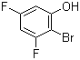 结构式 CAS# 325486-43-9, 2-溴-3,5-二氟苯酚