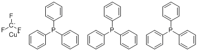 (Trifluoromethyl)tris(triphenylphosphine)copper(I) molecular structure (CAS 325810-07-9)