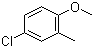 4-氯-2-甲基苯甲醚分子结构 (CAS 3260-85-3)