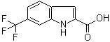 结构式 CAS# 327-20-8, 6-(三氟甲基)-1H-吲哚-2-羧酸