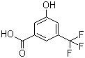 3-Hydroxy-5-trifluoromethylbenzoic acid molecular structure (CAS 328-69-8)