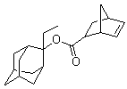 结构式 CAS# 328087-87-2, 2-乙基金刚烷-2-基 二环[2.2.1]庚-5-烯-2-甲酸酯