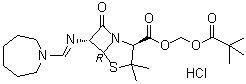 structure of CAS# 32887-03-9, Pivmecillinam hydrochloride;Melysin; Selexid