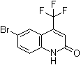 结构式 CAS# 328955-61-9, 6-溴-4-(三氟甲基)-2(1H)-喹啉酮
