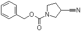 结构式 CAS# 329012-80-8, (R)-1-N-Cbz-3-氰基吡咯烷; (R)-3-氰基-1-吡咯烷甲酸苄酯
