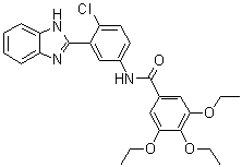 N-[3-(1H-Benzimidazol-2-yl)-4-chlorophenyl]-3,4,5-triethoxybenzamide molecular structure (CAS 329196-48-7)