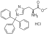 1-(Triphenylmethyl)-L-histidine methyl ester monohydrochloride molecular structure (CAS 32946-56-8)