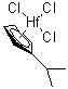 Trichloro[(1,2,3,4,5-eta)-1-(1-methylethyl)-2,4-cyclopentadien-1-yl]hafnium molecular structure (CAS 329736-06-3)