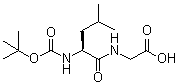N-[(1,1-Dimethylethoxy)carbonyl]-L-leucylglycine molecular structure (CAS 32991-17-6)