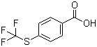 4-(Trifluoromethylthio)benzoic acid molecular structure (CAS 330-17-6)