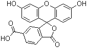 6-Carboxyfluorescein molecular structure (CAS 3301-79-9)