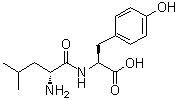 结构式 CAS# 3303-29-5, D-亮氨酰-L-酪氨酸