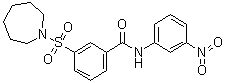 3-[(Hexahydro-1H-azepin-1-yl)sulfonyl]-N-(3-nitrophenyl)benzamide molecular structure (CAS 330461-64-8)