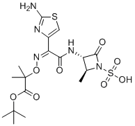 Aztreonam t-Butyl Ester molecular structure (CAS 330944-50-8)