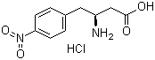 结构式 CAS# 331763-77-0, (S)-3-氨基-4-(4-硝基苯基)丁酸