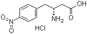 结构式 CAS# 331763-78-1, (R)-3-氨基-4-(4-硝基苯基)丁酸盐酸盐