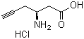 structure of CAS# 332064-85-4, (3S)-3-Amino-5-hexynoic acid hydrochloride