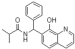 N-[(8-Hydroxy-7-quinolinyl)phenylmethyl]-2-methylpropanamide molecular structure (CAS 332173-87-2)
