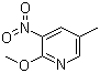 2-Methoxy-5-methyl-3-nitropyridine molecular structure (CAS 33252-62-9)