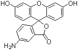5-Aminofluorescein molecular structure (CAS 3326-34-9)