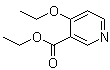 结构式 CAS# 33279-63-9, 4-乙氧基-3-吡啶羧酸乙酯