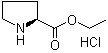 (S)-吡咯烷-2-羧酸乙酯盐酸盐分子结构 (CAS 33305-75-8)