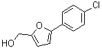 5-(4-氯苯基)糠醇分子结构 (CAS 33342-29-9)