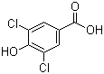 结构式 CAS# 3336-41-2, 3,5-二氯-4-羟基苯甲酸; 3,5-二氯对羟基苯甲酸