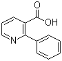 结构式 CAS# 33421-39-5, 2-苯基烟酸
