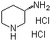 结构式 CAS# 334618-07-4, (S)-3-氨基哌啶双盐酸盐; (S)-3-氨基哌啶二盐酸盐