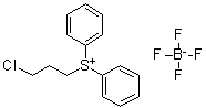 (3-Chloropropyl)diphenylsulfonium tetrafluoroborate molecular structure (CAS 33462-80-5)