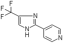 结构式 CAS# 33468-83-6, 2-(4-吡啶基)-4-三氟甲基咪唑; 4-(4-三氟甲基-1H-咪唑-2-基)吡啶